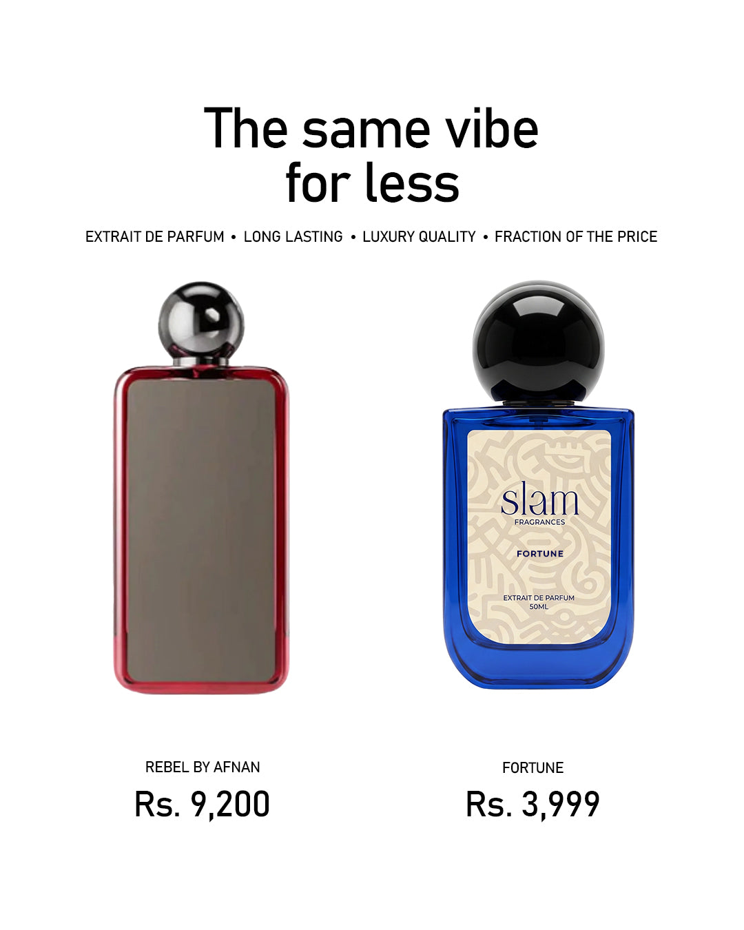 Fortune by SLAM Pakistan — Rebel by Afnan impression in Pakistan, extrait de parfum