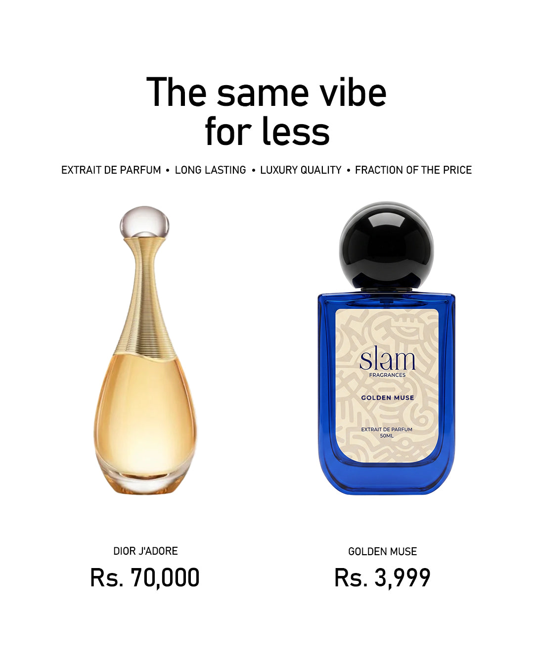 Golden Muse by SLAM Pakistan — Dior J'adore impression in Pakistan, extrait de parfum