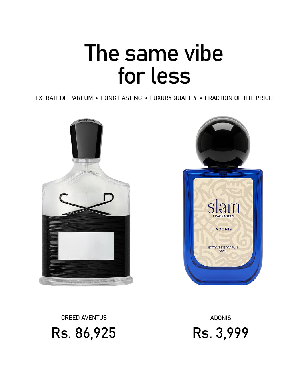 Adonis by SLAM Pakistan — Creed Aventus impression in Pakistan, extrait de parfum