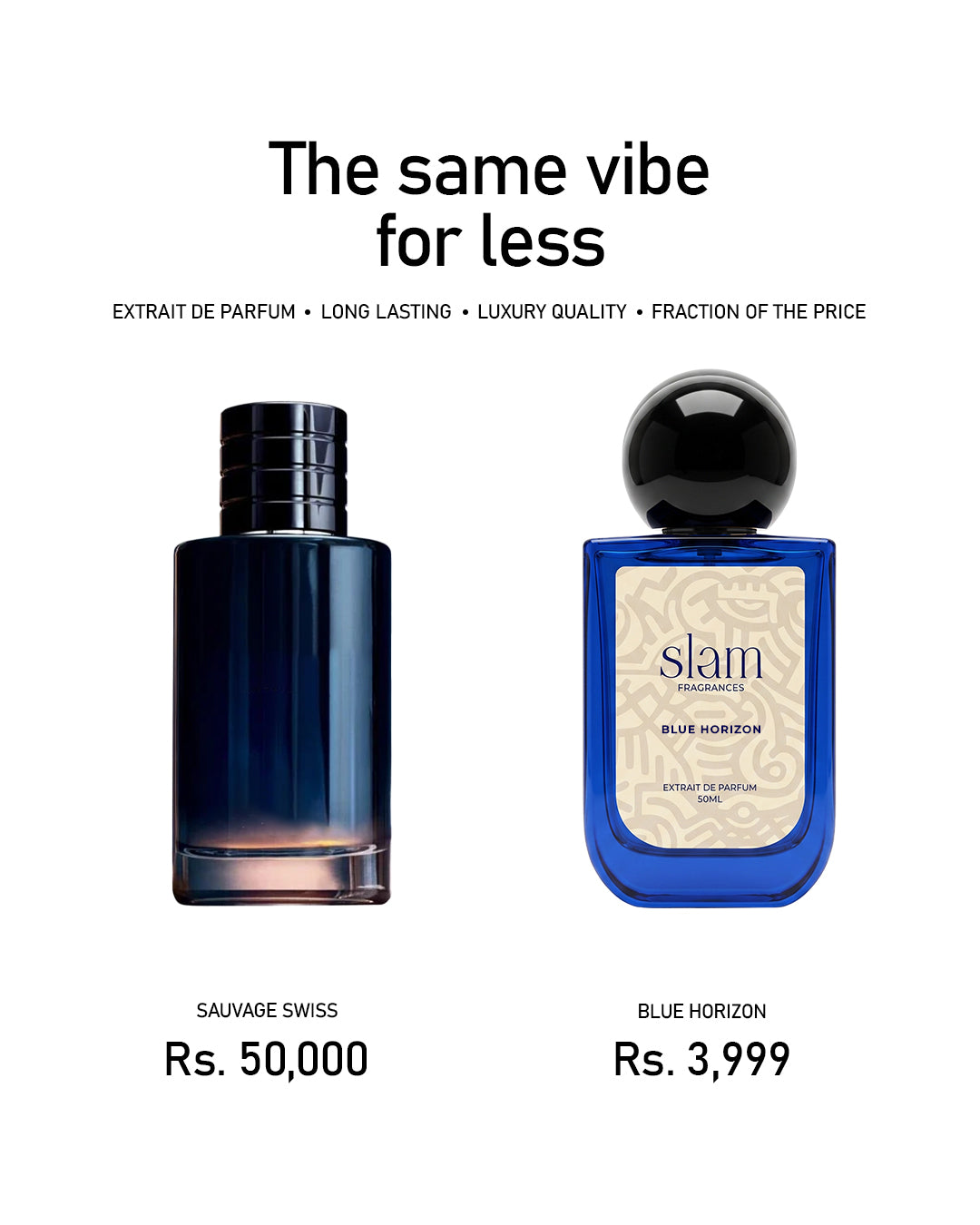 Blue Horizon by SLAM Pakistan — Sauvage Swiss impression in Pakistan, extrait de parfum